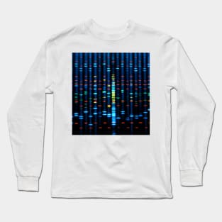 DNA sequence on a computer monitor screen (G210/0734) Long Sleeve T-Shirt